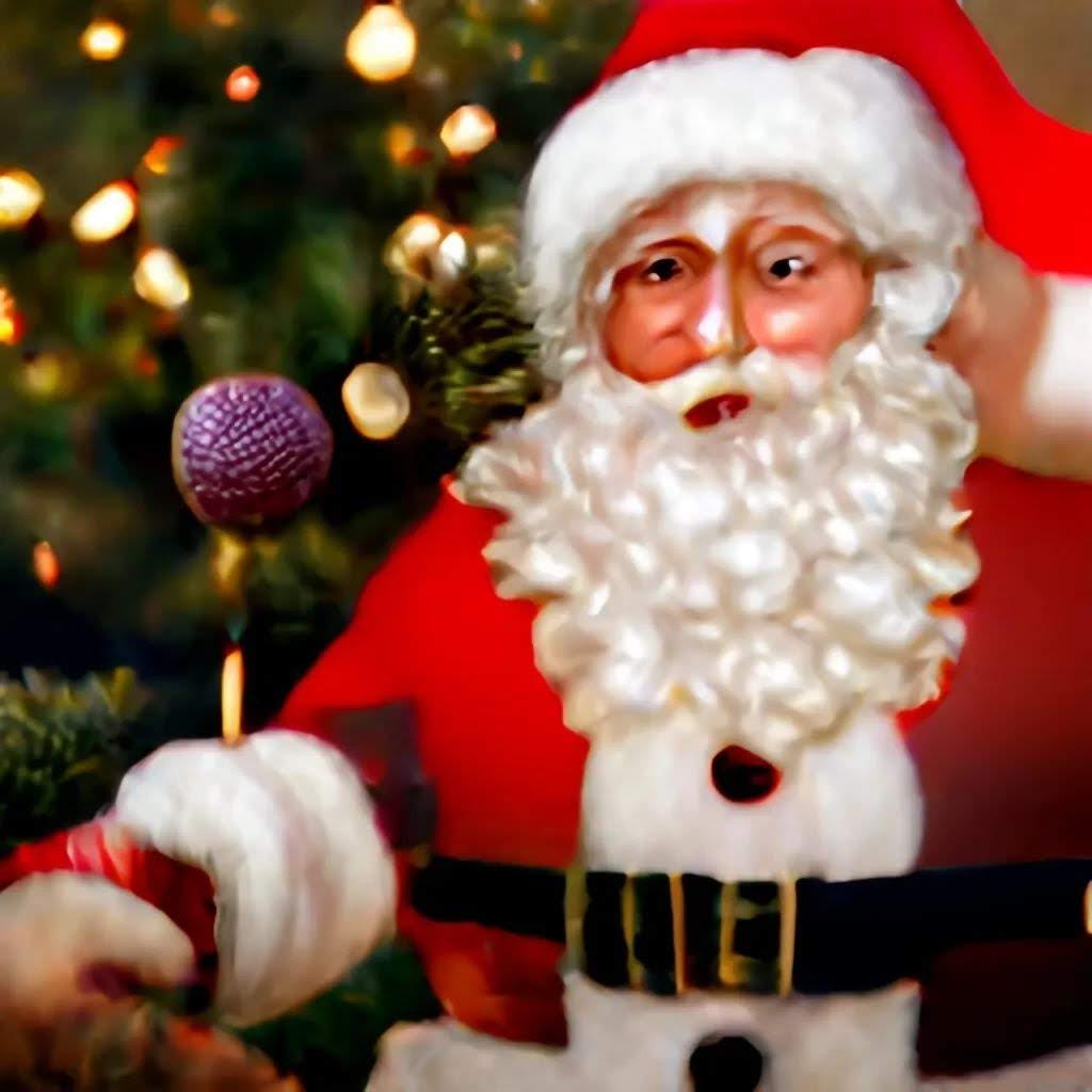 A.I. image generated from haiku text of a Commercial In Sanity Clause