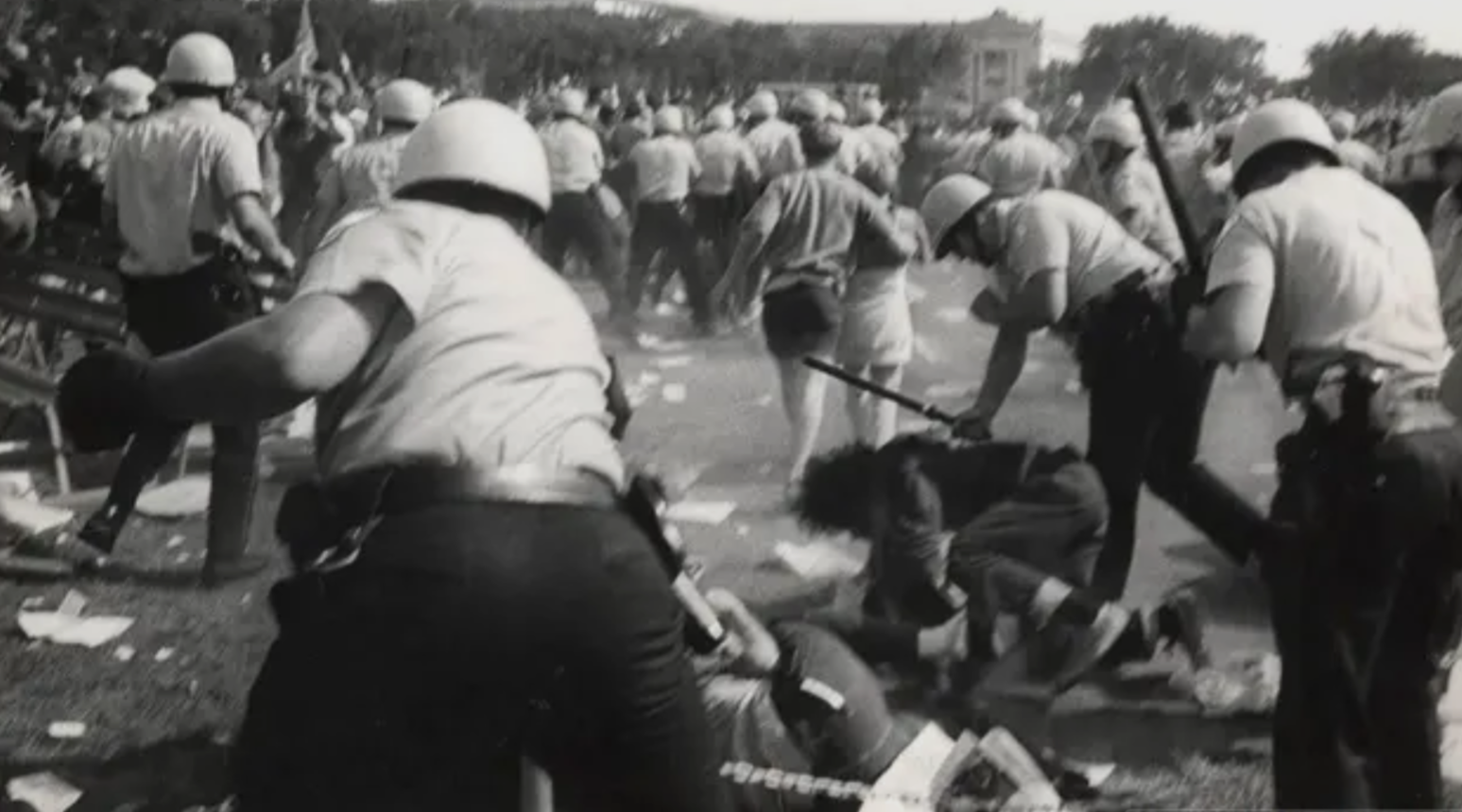 Stock photo of 1968 Chicago Police Riot 