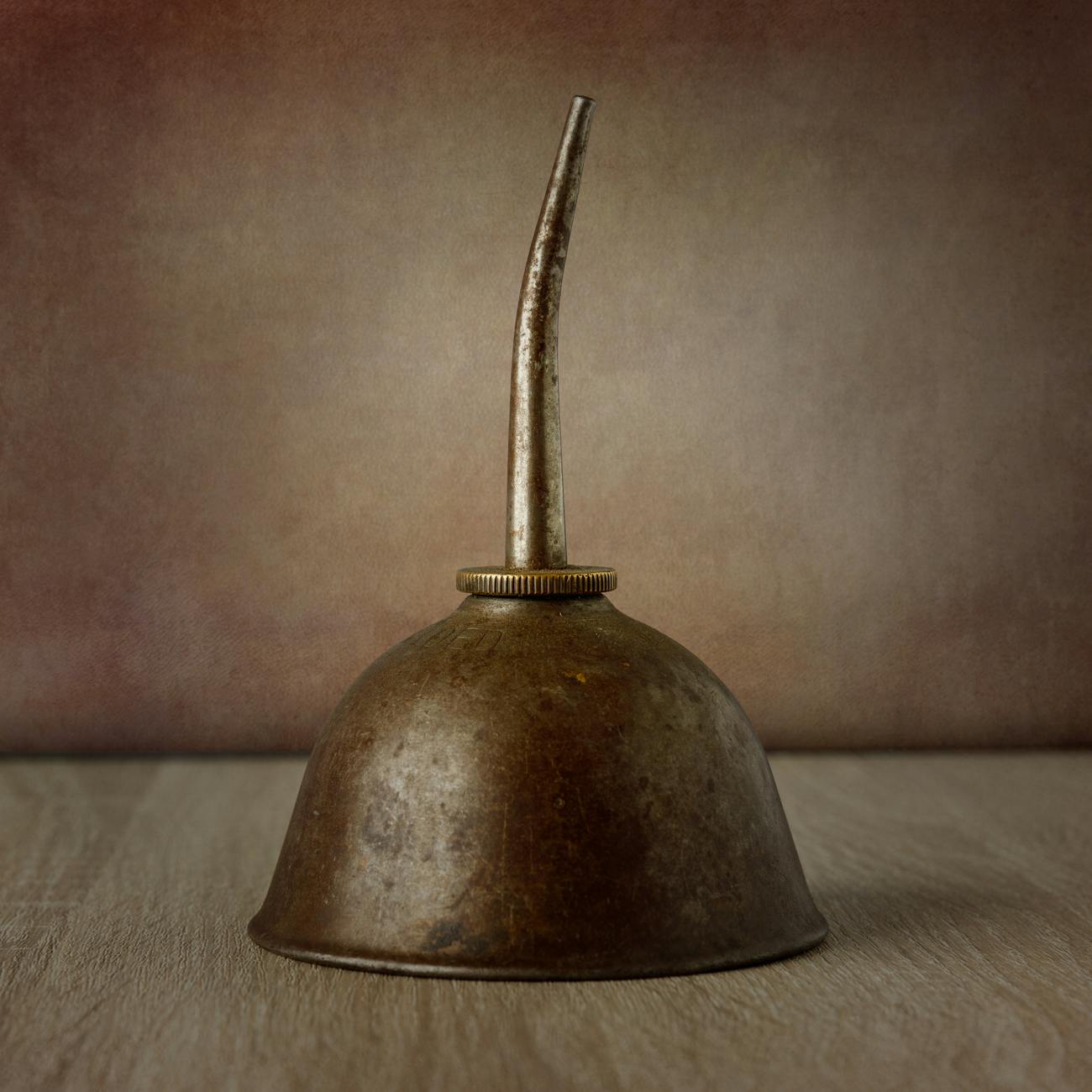 Stock photo of a classic oil can with spout from Pexels.com