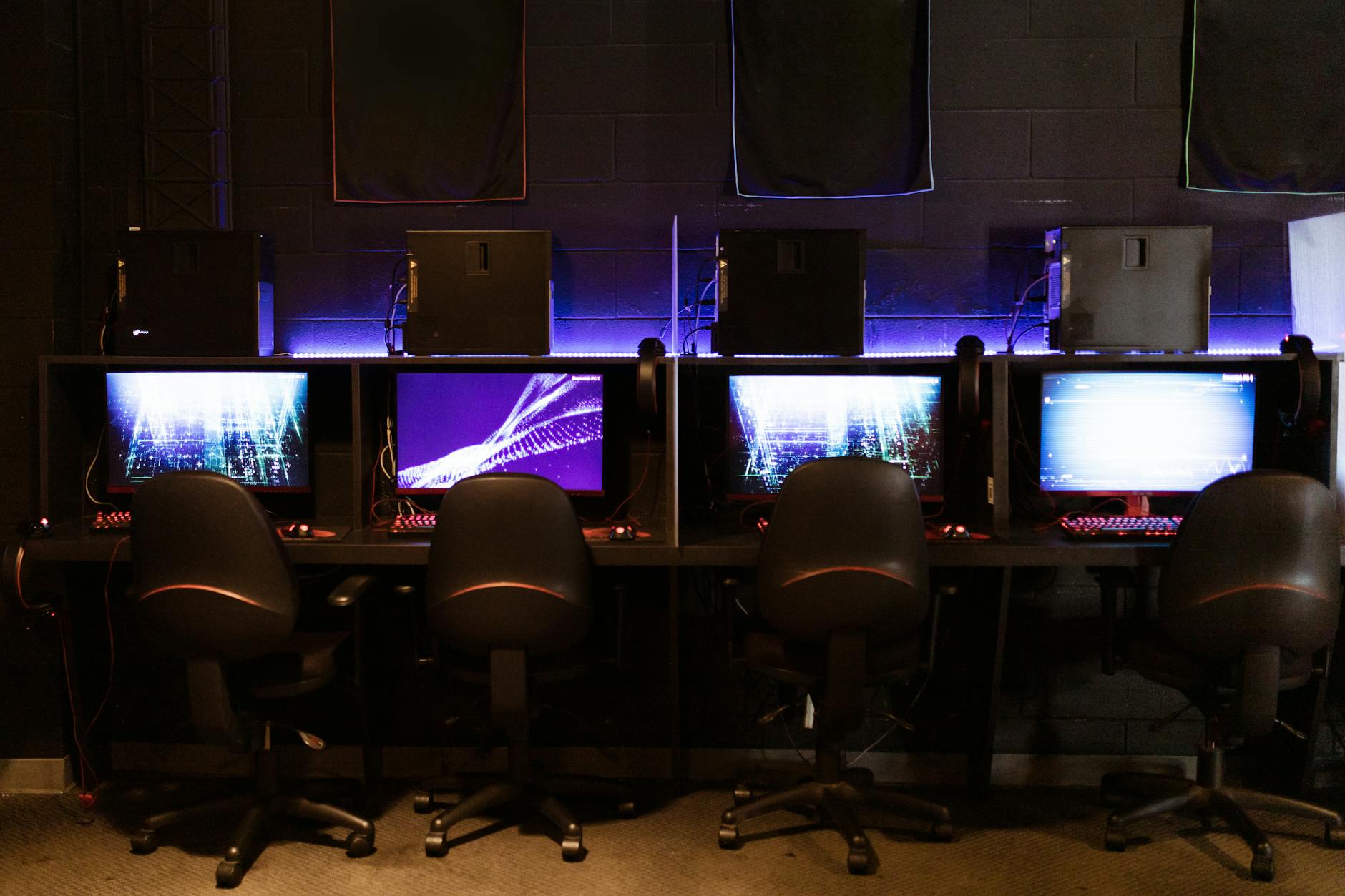 Stock footage of face to face edit suite  screens from Pexels.com 