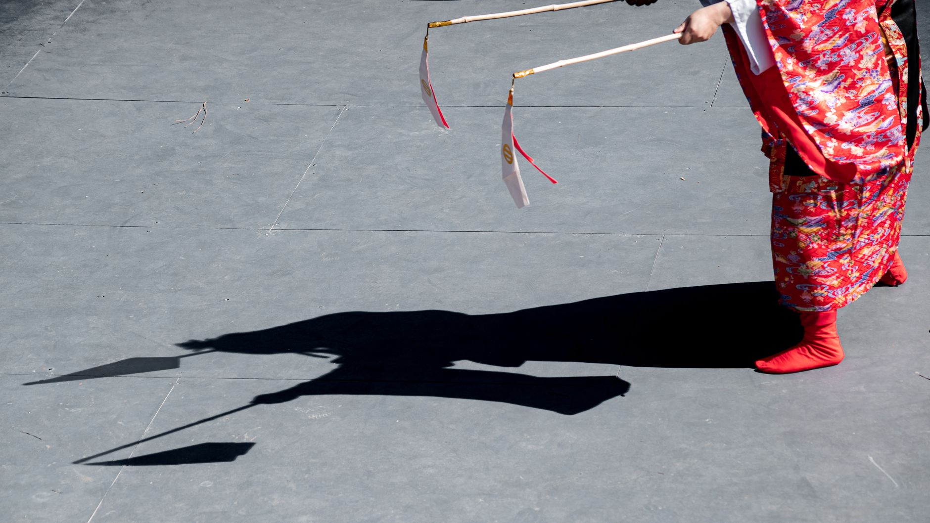 Stock photo of a stylized shadow theater and player from Pexels.com
